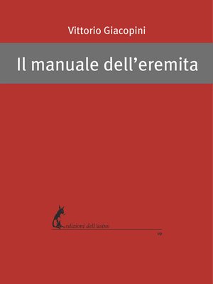 cover image of Il manuale dell'eremita